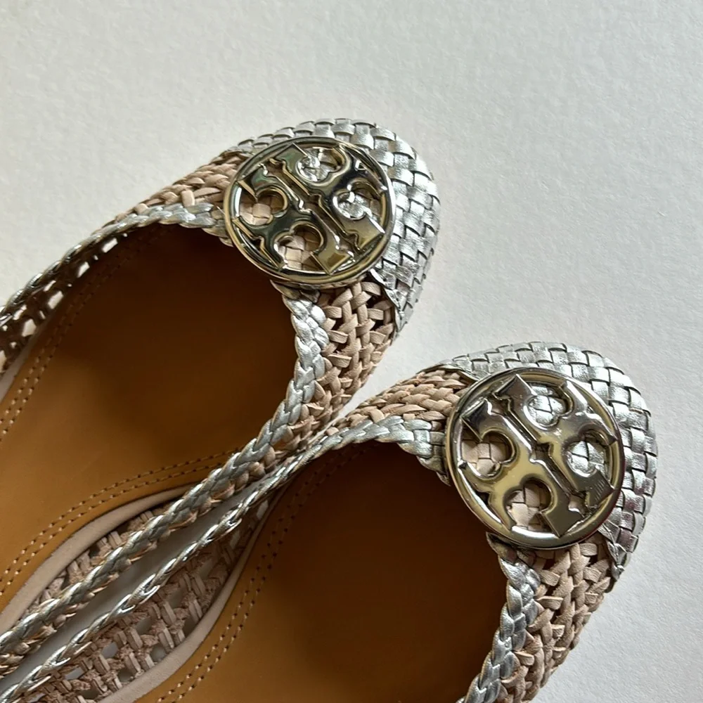 Tory Burch Chelsea Woven Cap Toe Ballet